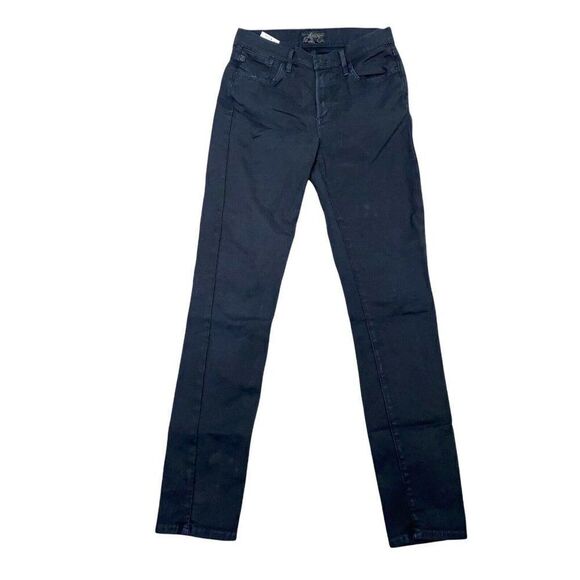 Agolde Jeans Womens Black 27 Sophie Skinny Fit Stretchy Zip Mid Rise 28" inseam - Picture 1 of 12